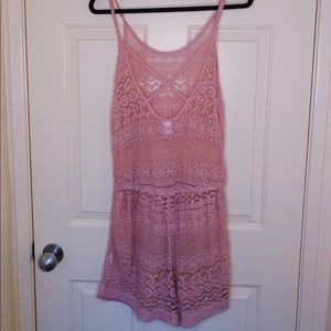 pink bathing suit cover up